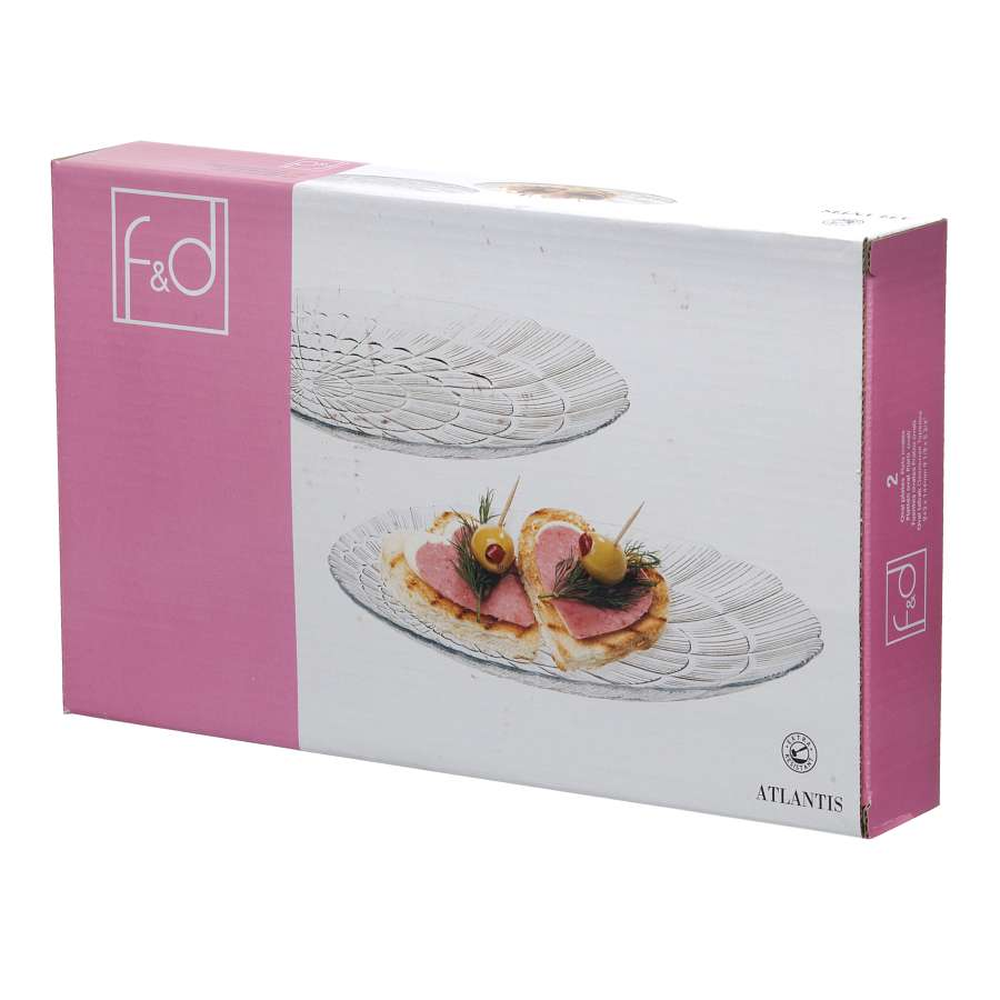 Тарелка F&D Atlantis 2 штуки, 14.7 x 24см