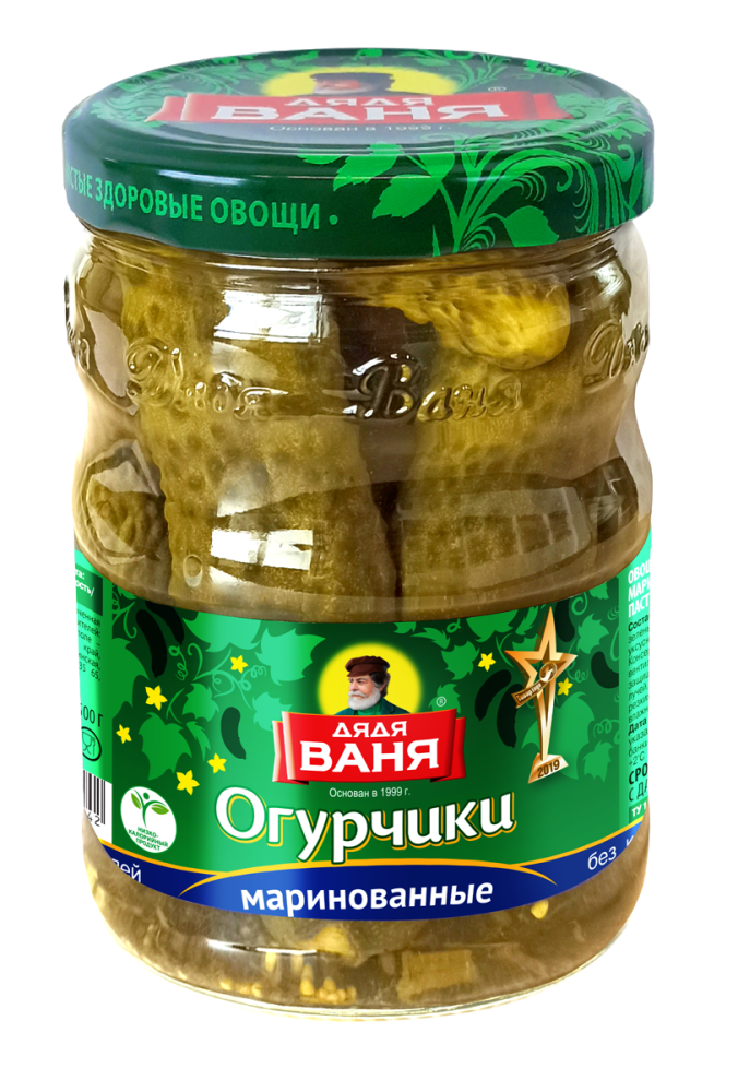 Огурцы Дядя Ваня маринованные 950 г