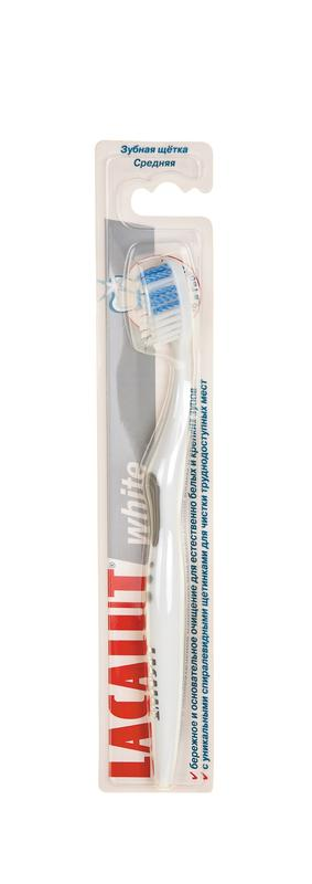 Зубная щетка Lacalut White средняя жесткость