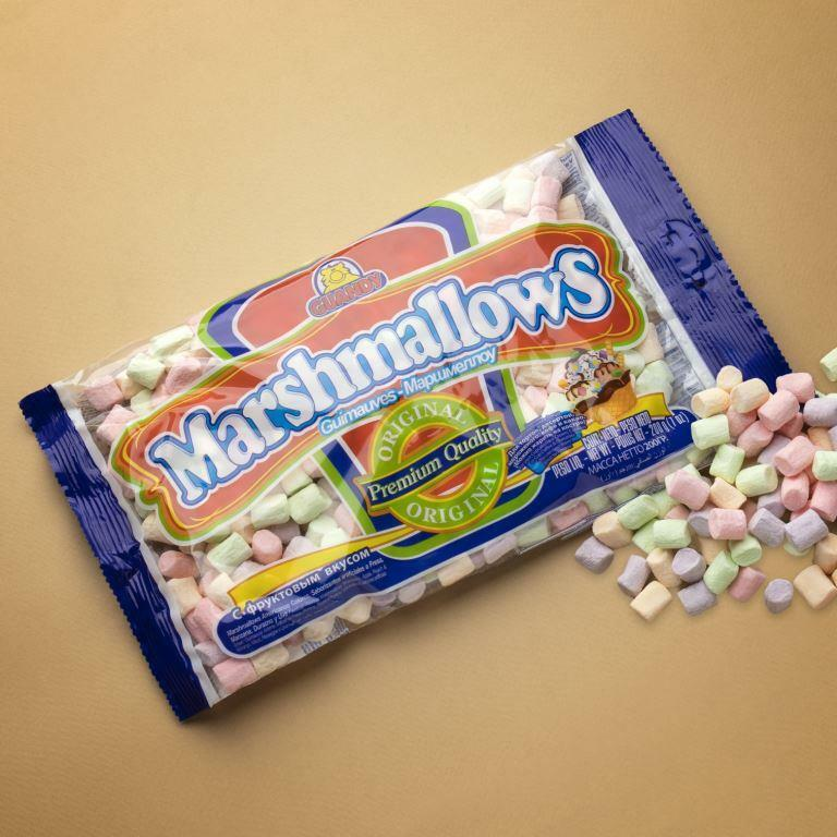 Маршмеллоу Guandy мини цветной фруктовый, 200г