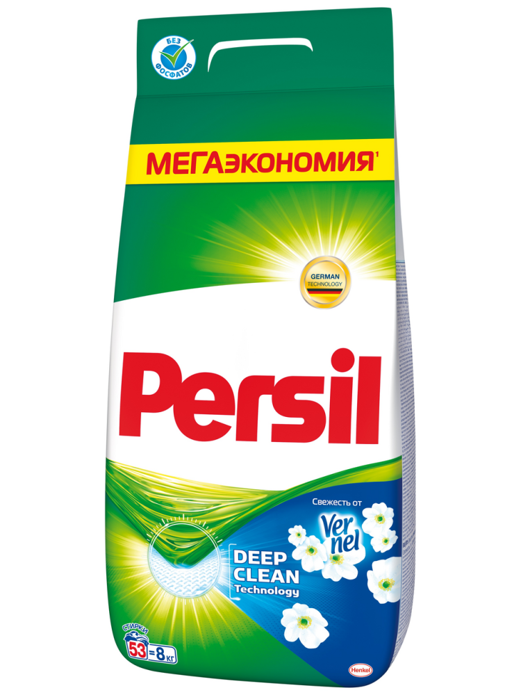 Стиральный порошок Persil Свежесть от Vernel автомат для белого белья 8 кг Стиральный порошок Persil Свежесть от Vernel автомат для белого белья 8 кг