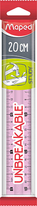 Линейка Maped Study Unbreakable упругая, 20см