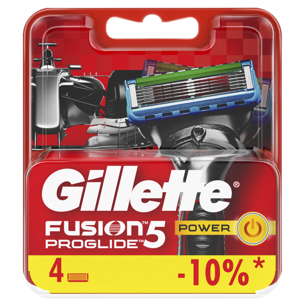 Кассеты Gillette Fusion Proglide Power 4шт