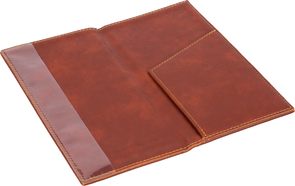 Папка для счета коричневая