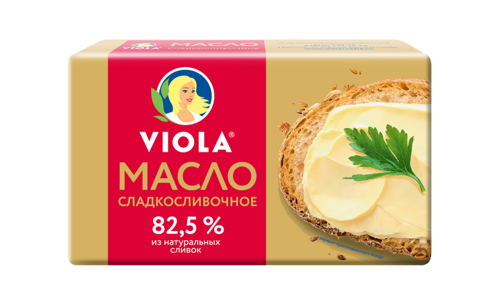 Масло Viola сладко-сливочное 82.5%, 150г Масло Viola сладко-сливочное 82.5%, 150г