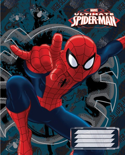 Тетрадь общая Seventeen 24 листа A5 скрепка клетка в ассортименте