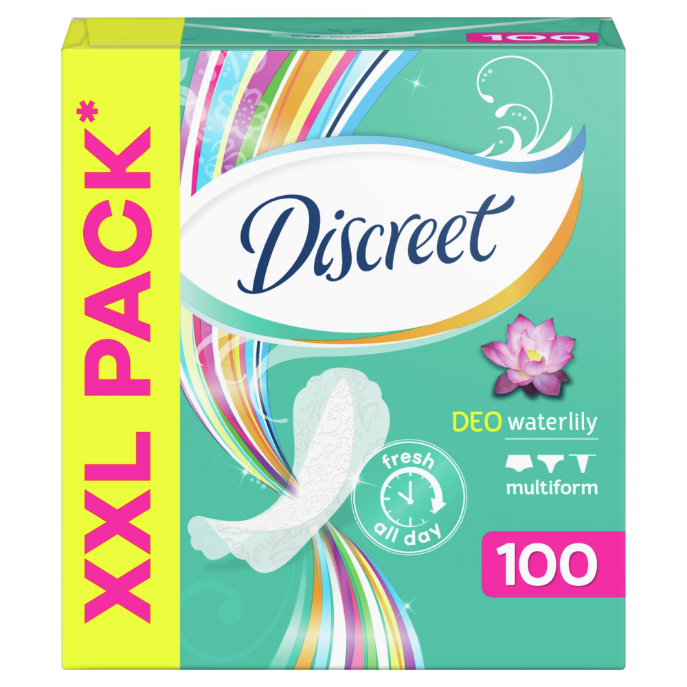 Прокладки ежедневные Discreet Deo Water Lily Multiform с ароматом водяной лилии 100 штук