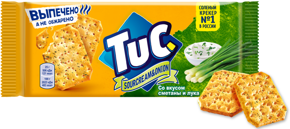 Крекер TUC cо вкусом сметаны и лука 100г