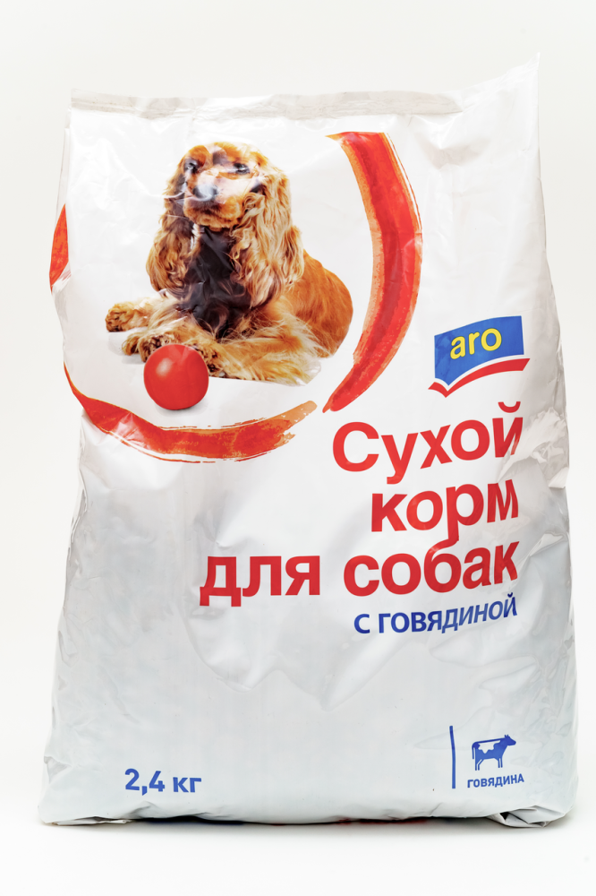 Корм для собак Aro с говядиной сухой