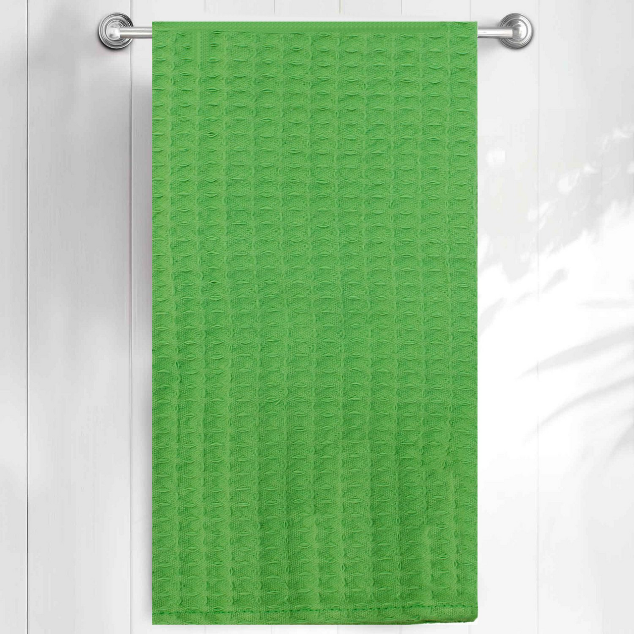 Полотенце кухонное Verossa вафельное зеленое хлопок, 40 x 70см