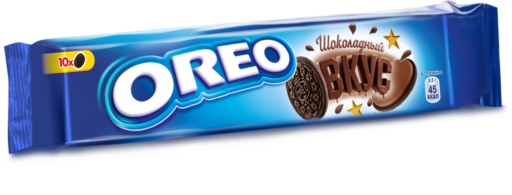 Печенье Oreo с какао и начинкой со вкусом шоколада, 95г Печенье Oreo с какао и начинкой со вкусом шоколада, 95г