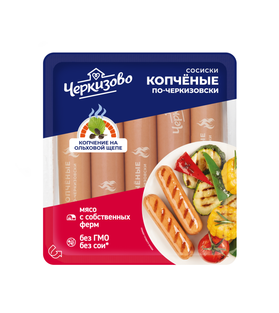 Сосиски Черкизово Копченые по-черкизовски, 400г