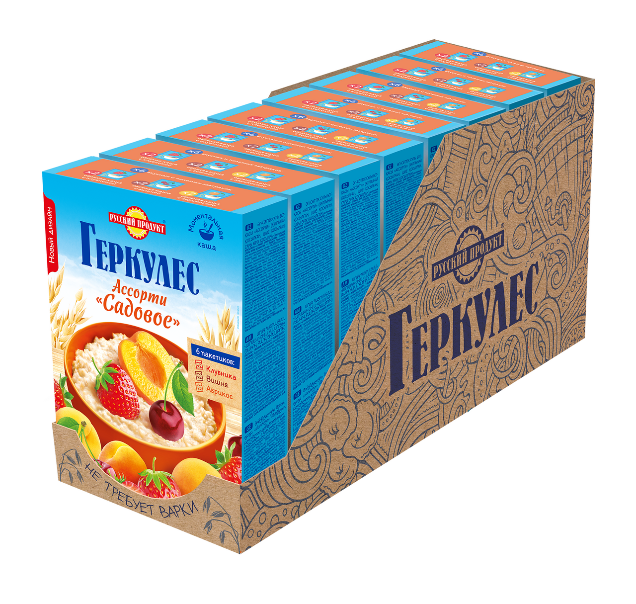 Каша Русский продукт геркулес ассорти садовое 35г x 6 шт, 210г