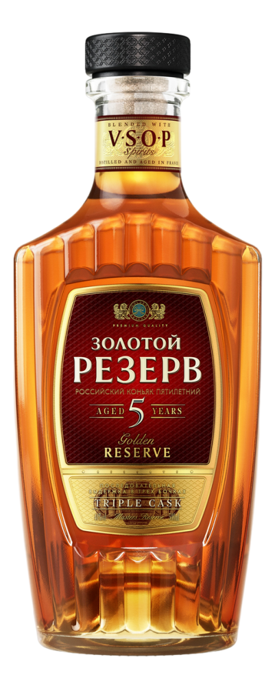 Коньяк Золотой Резерв 5 лет, 0.5л