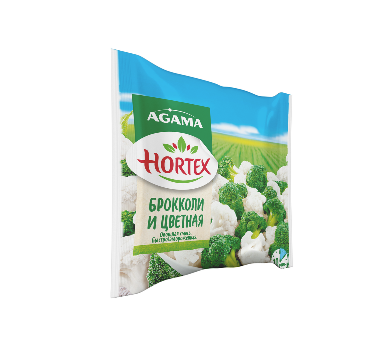 Смесь овощная Hortex Agama брокколи и цветная капуста замороженная, 400г