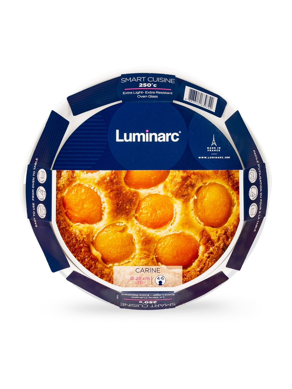 Форма жаропрочная для запекания Luminarc Smart Cuisine круглая 28 см