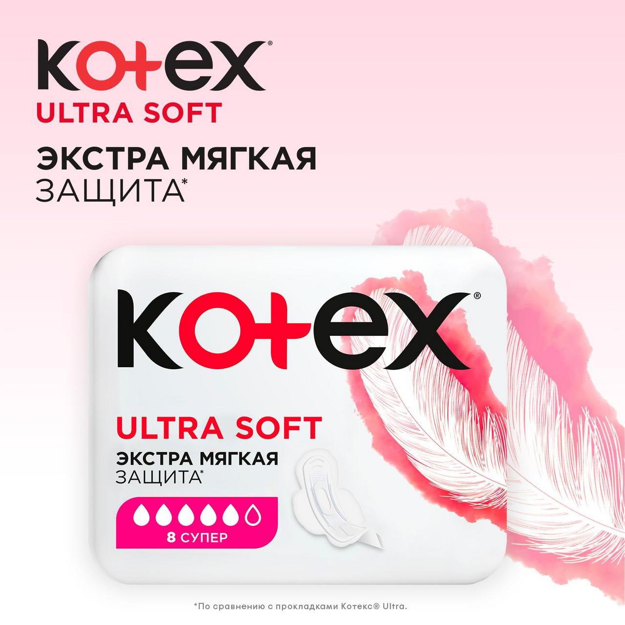 Прокладки женские Kotex Ultra Soft Super 8шт