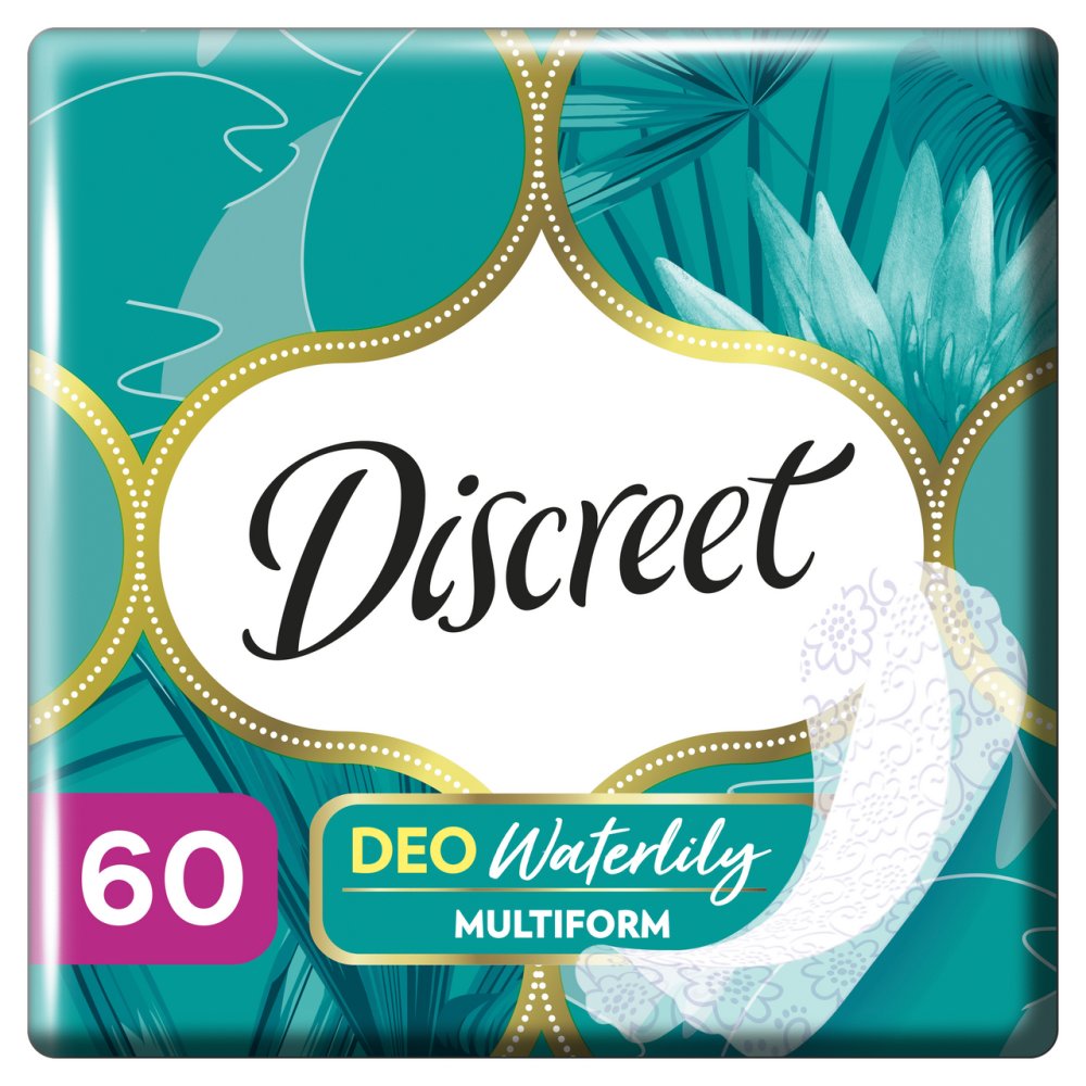 Прокладки ежедневные Discreet Deo Water Lily Multiform Trio 60 штук