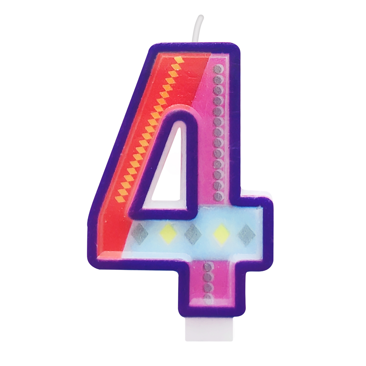 Свеча-цифра 4 Fiolento Friendly Birthday