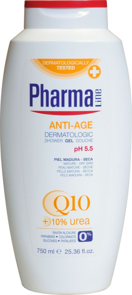 Гель для душа Pharma Line женский с высоким содержанием карбамида и увлажняющим фактором NMF 750 мл