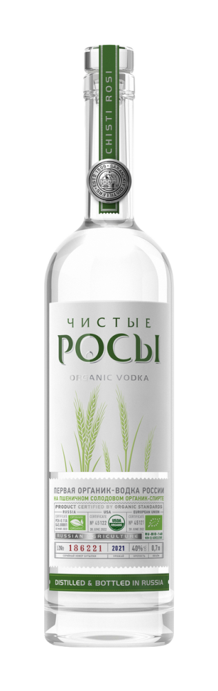 Водка Чистые Росы Organic, 0.7л