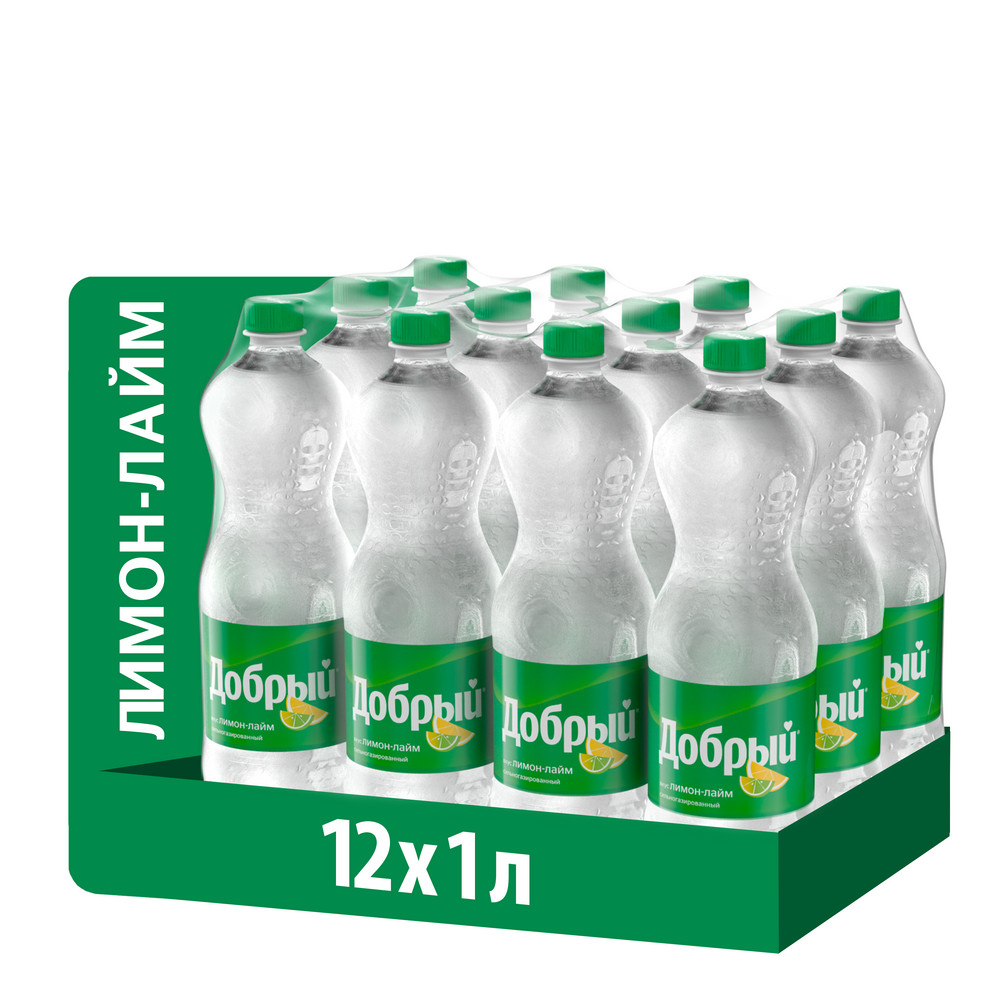 Напиток Добрый Лимон-лайм газированный, 1л