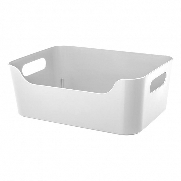 Корзина универсальная Эконова Scandi белая 3.1л, 24 х 17 х 9см