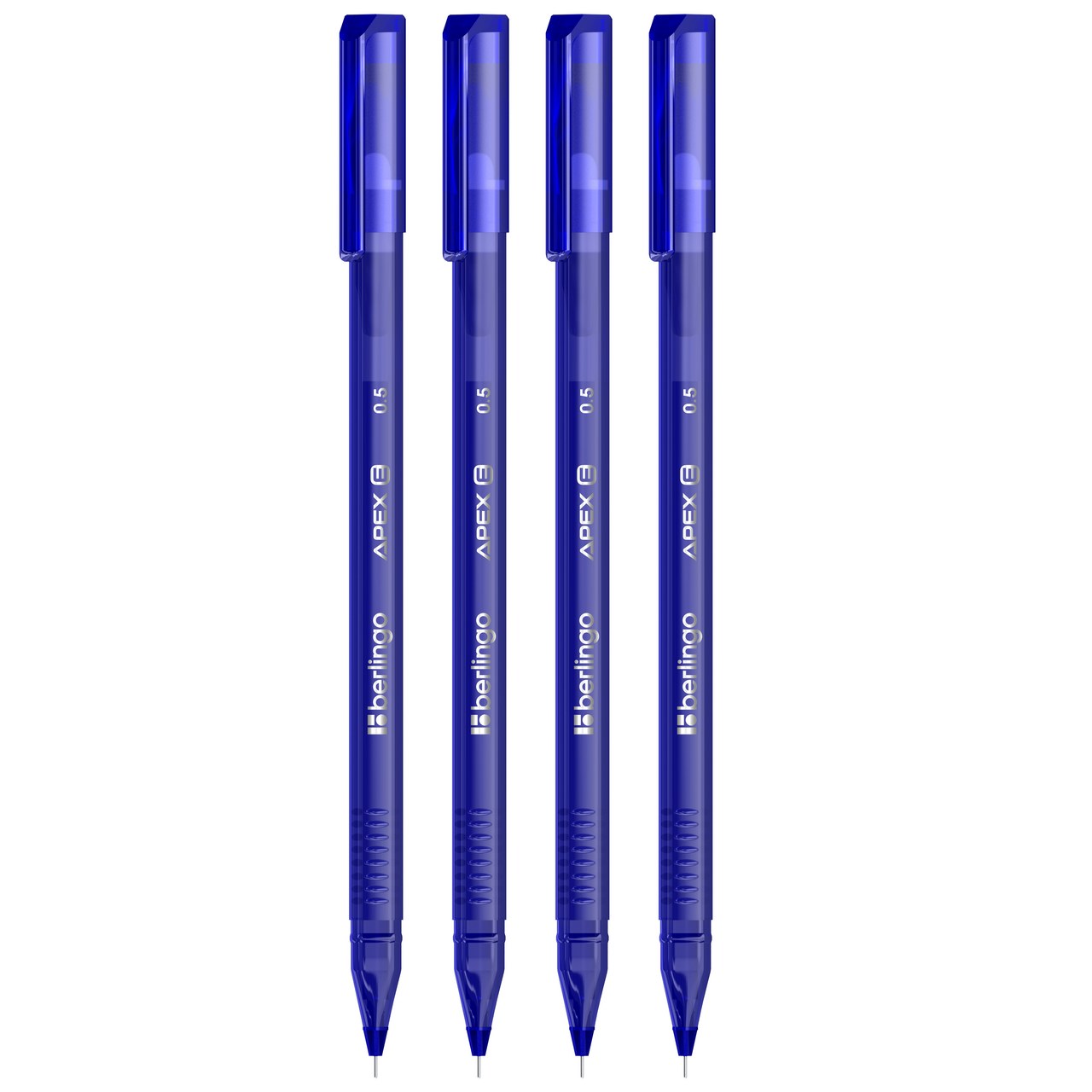 Ручка Berlingo Apex E гелевая стираемая синяя, 4шт