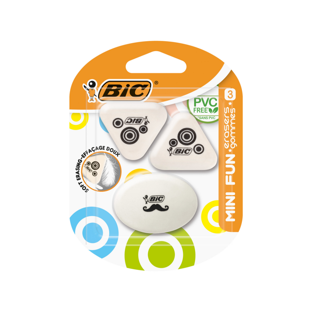 Набор ластиков BIC Mini Fun, 3шт