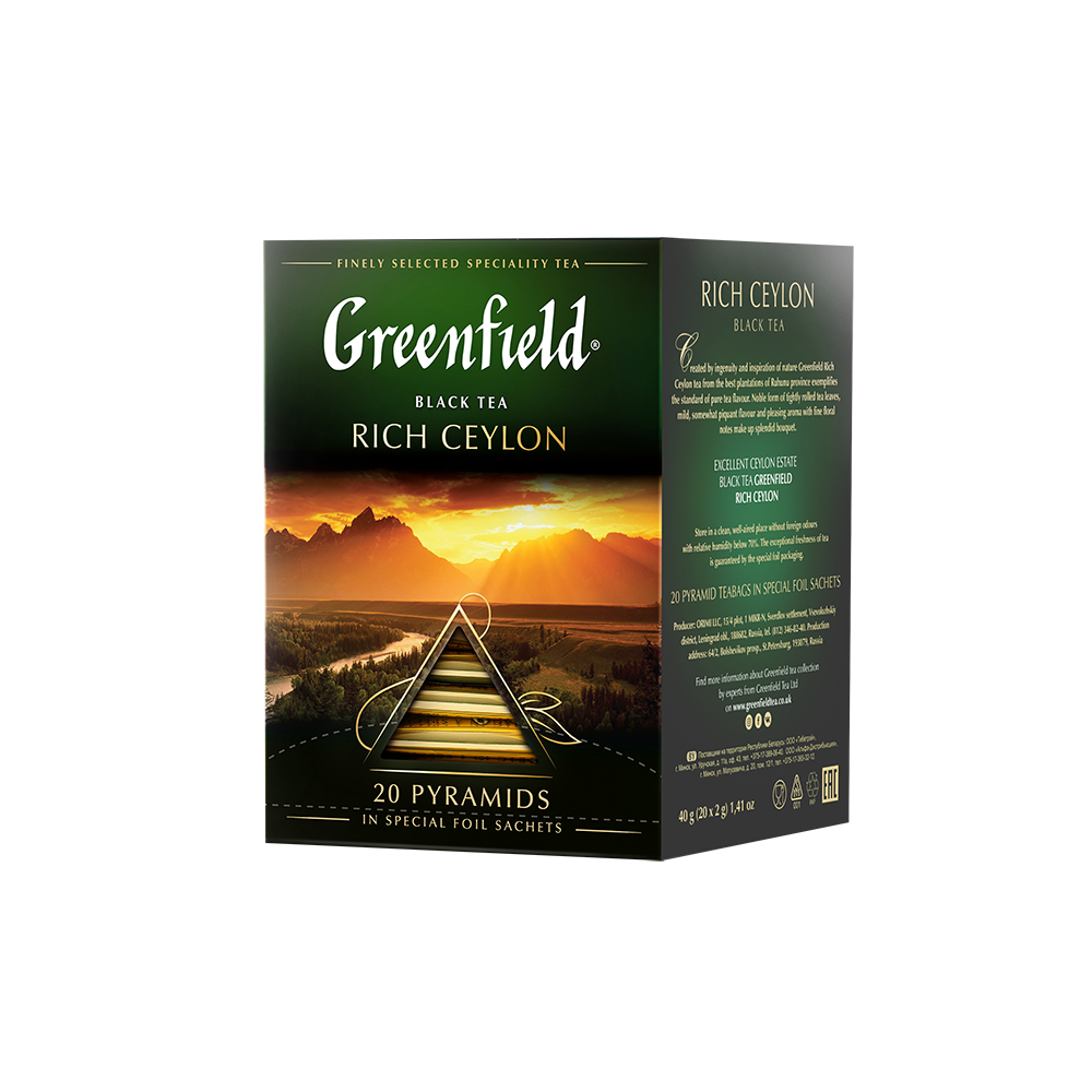 Чай Greenfield Рич Цейлон черный , 20*2г