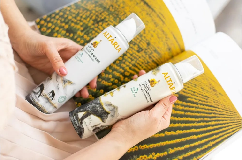 Масло Altaria подсолнечное нерафинированное, 250мл