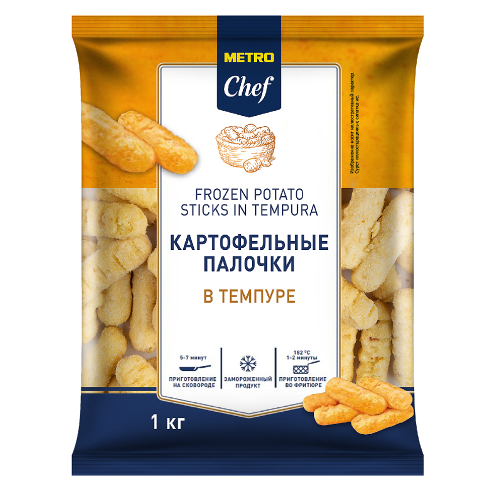 METRO Chef Картофельные палочки в темпуре замороженные, 1кг