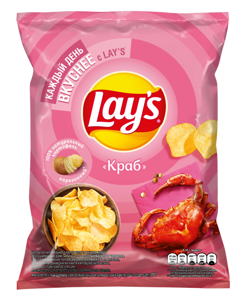 Чипсы Lay's Краб, 70г