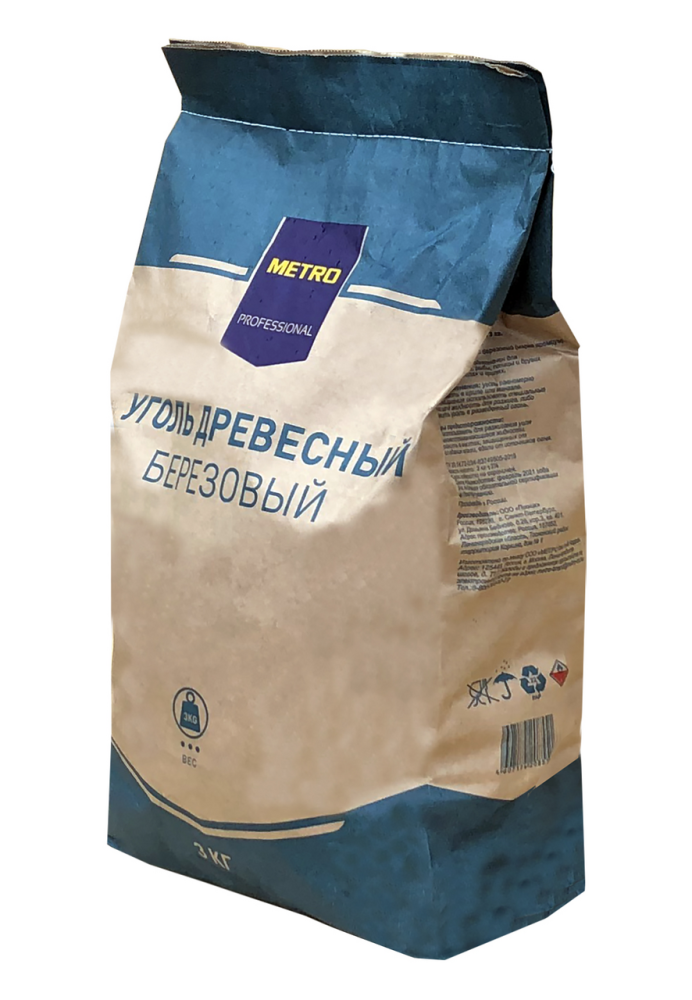 Уголь березовый METRO Professional, 3 кг
