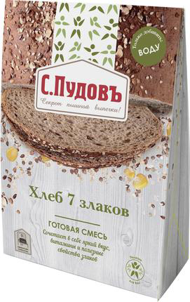 Смесь для выпечки С.Пудовъ Хлеб 7 злаков 500 г