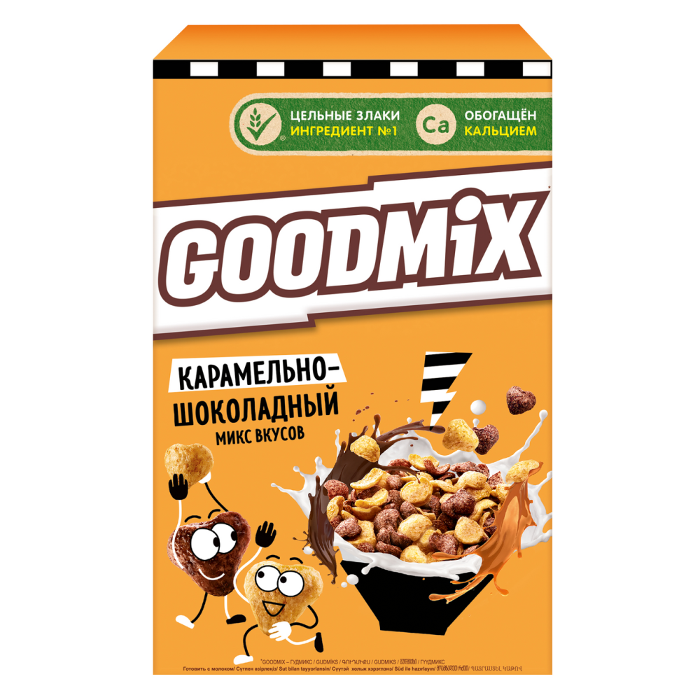 Завтрак готовый Goodmix карамельно-шоколадный микс, 230г