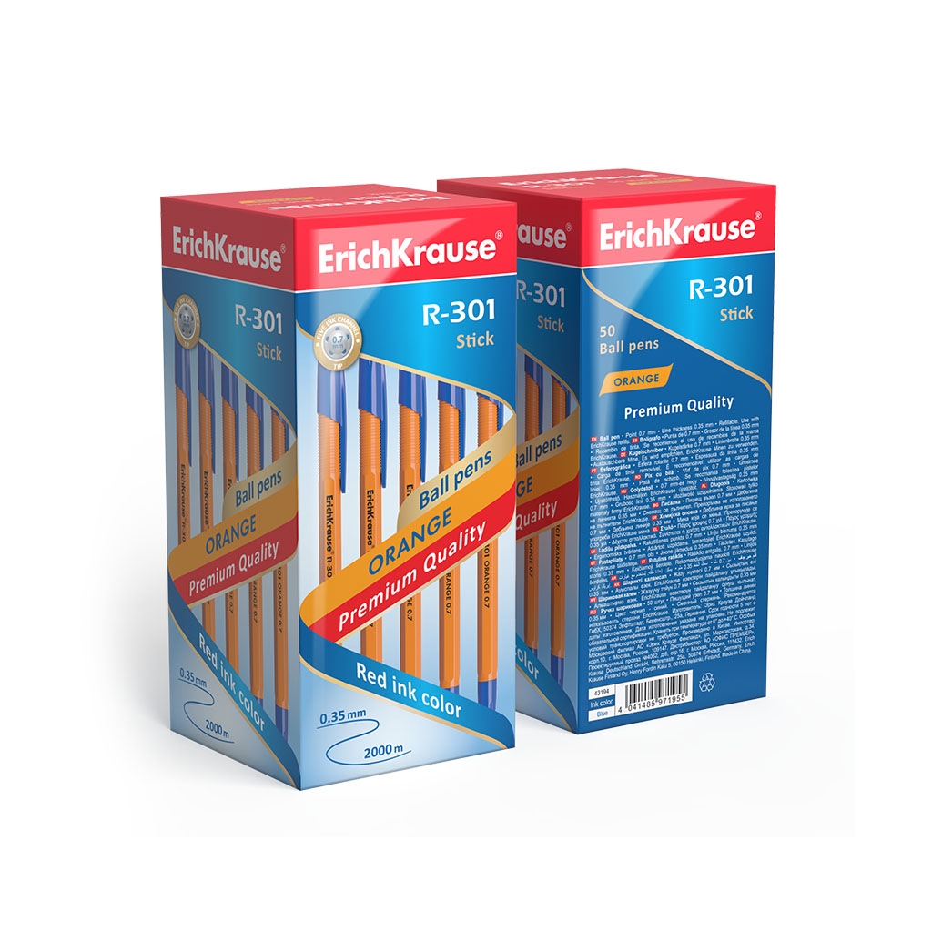 РУЧКА ШАРИКОВАЯ R-301 ORANGE 0