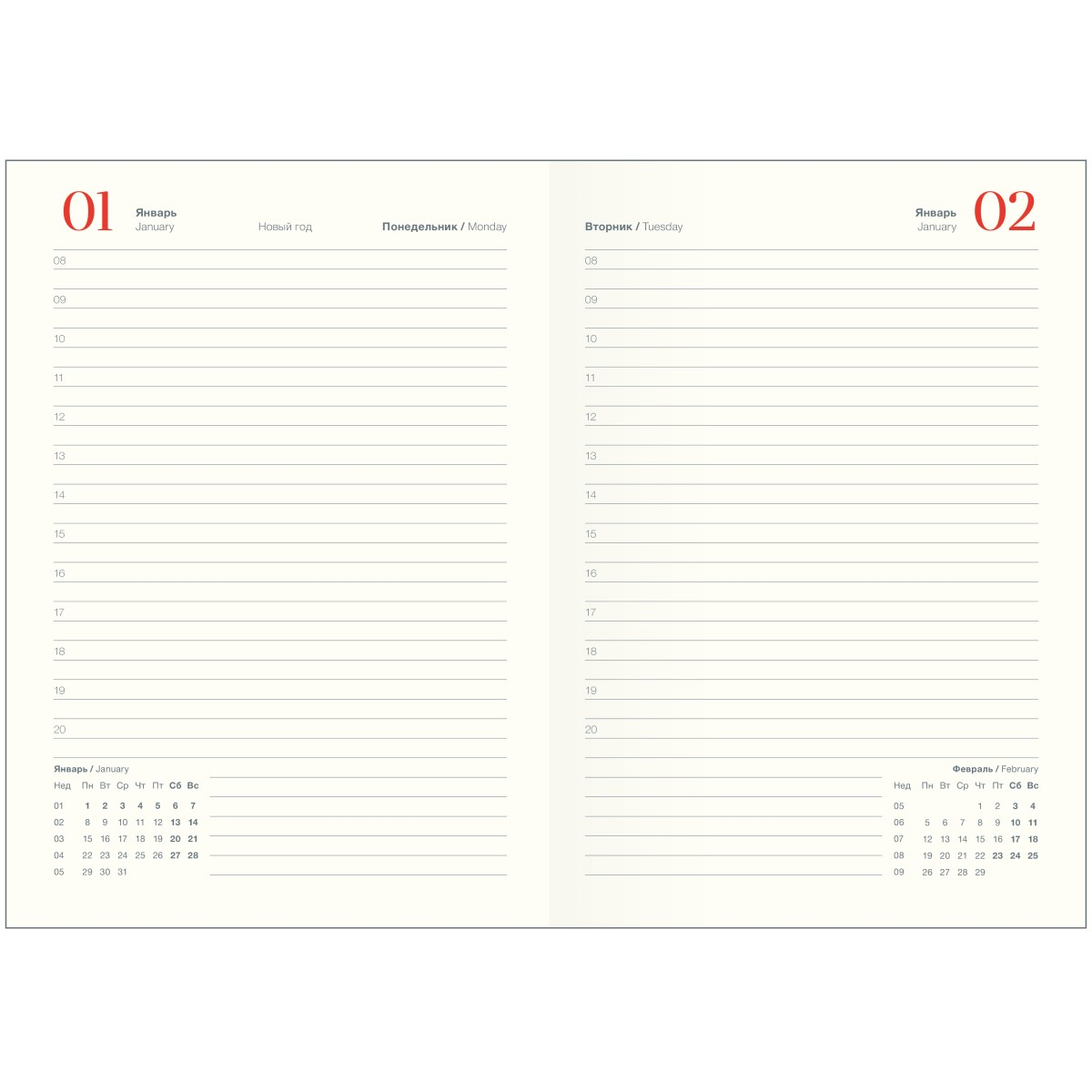 Ежедневник датированный Infolio Care А5, 176л