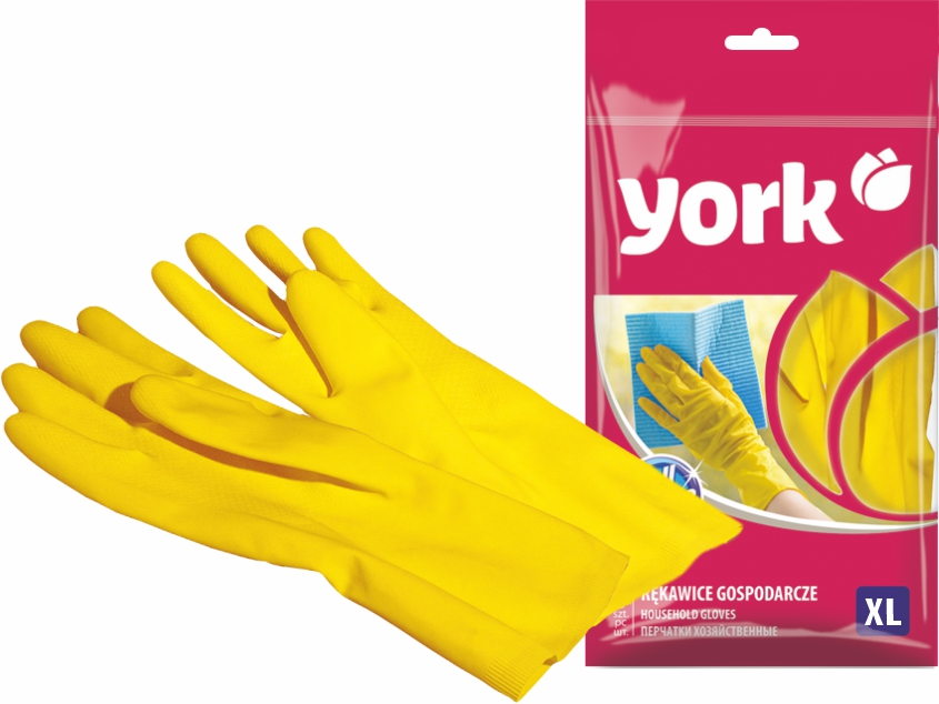 Перчатки резиновые York суперплотные, размер XL