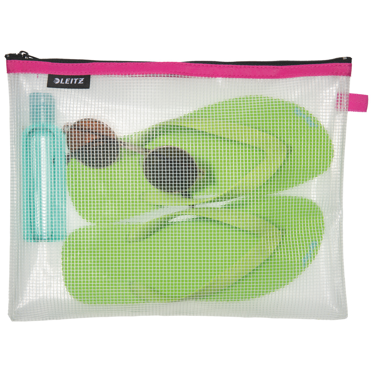 Папка Leitz водонепроницаемая на молнии розовая 30 х 23 см