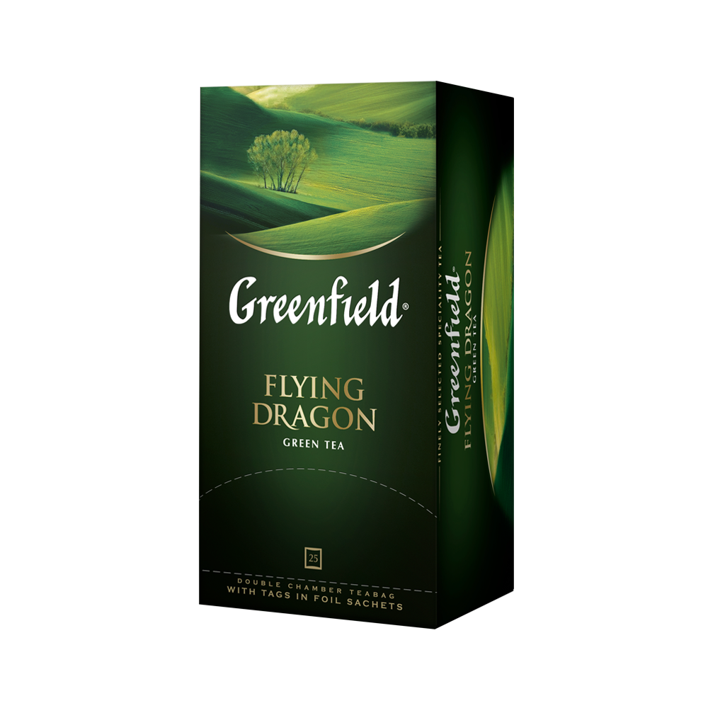 Чай Greenfield зеленый Flying Dragon, 25 пакетиков*2г