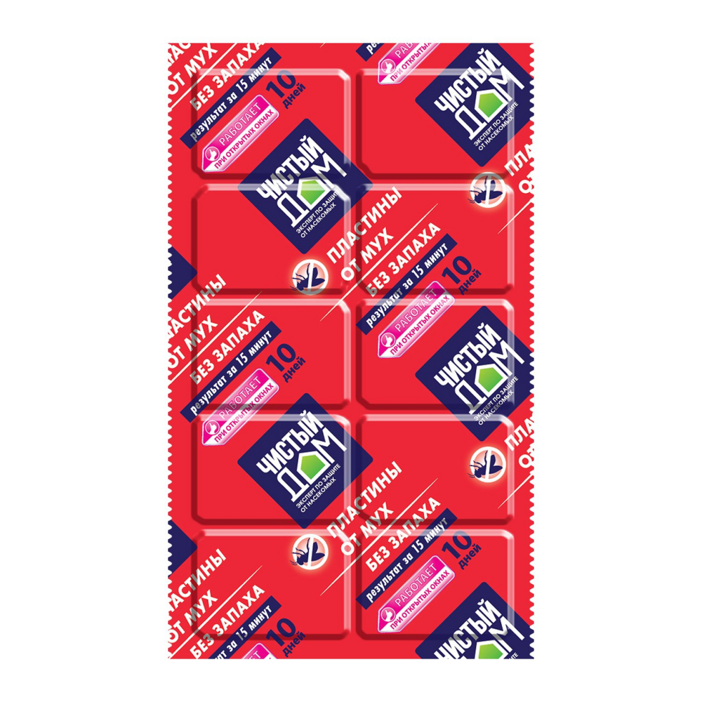 Пластины Чистый дом от мух без запаха