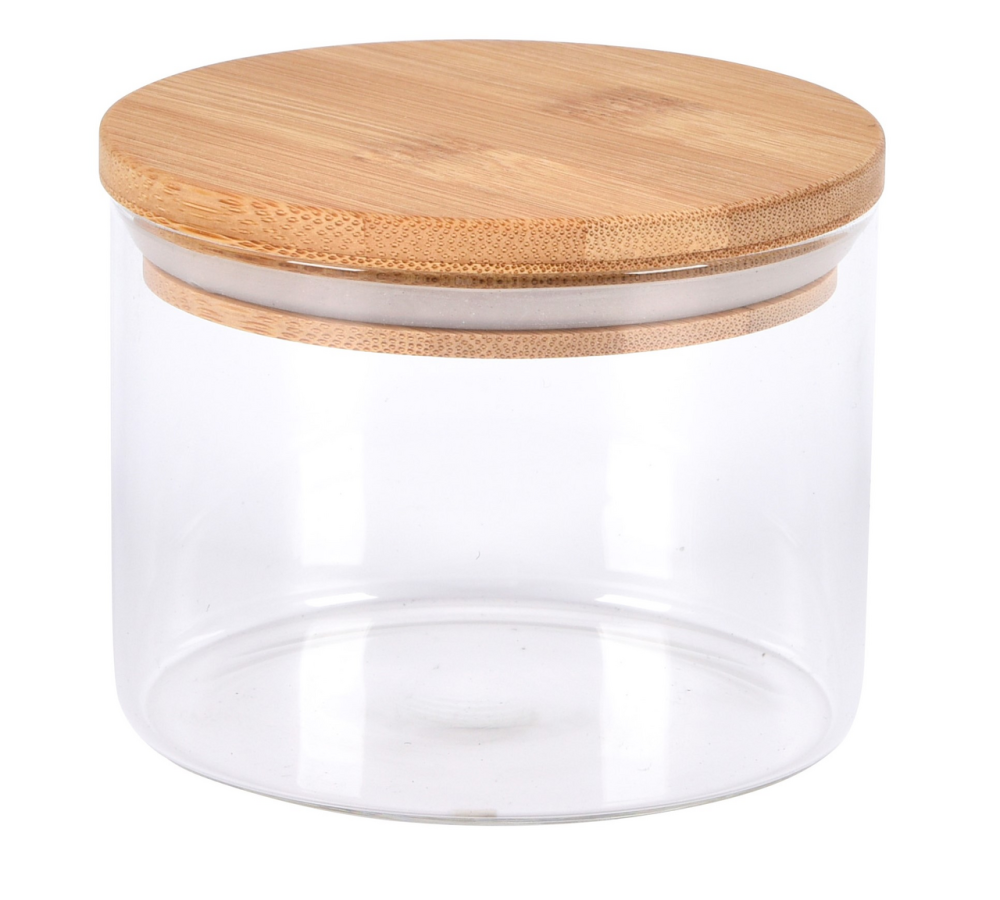 Банка с бамбуковой крышкой, 340мл