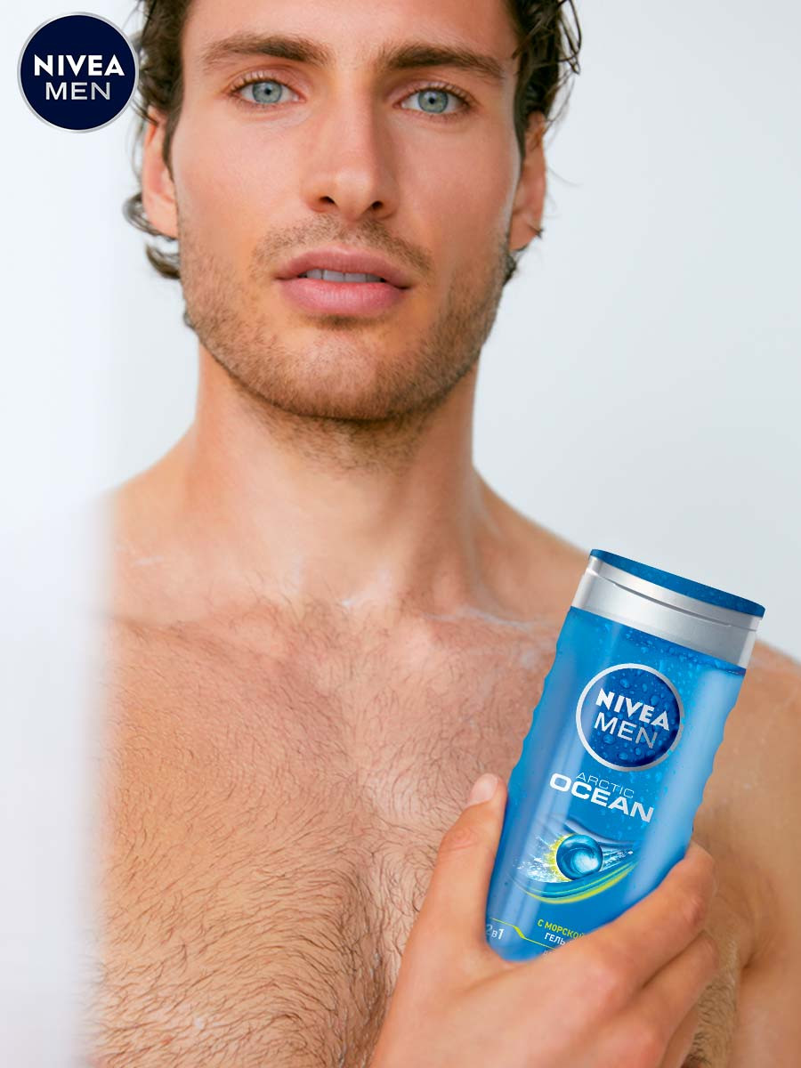 Гель для душа Nivea Men Arctic ocean 2в1, 250мл Гель для душа Nivea Men Arctic ocean 2в1, 250мл