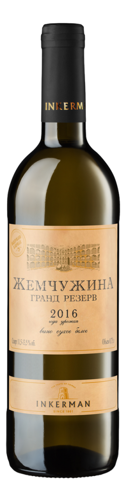 Вино Inkerman Жемчужина Гранд Резерв белое сухое, 0.75л