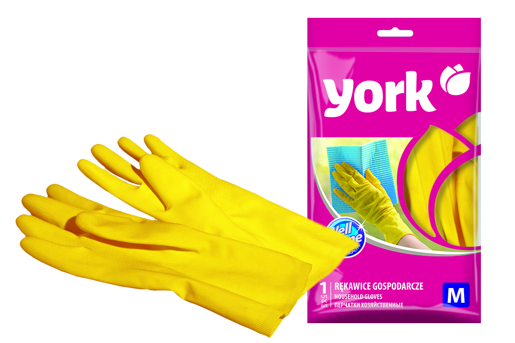 Перчатки хозяйственные York размер M