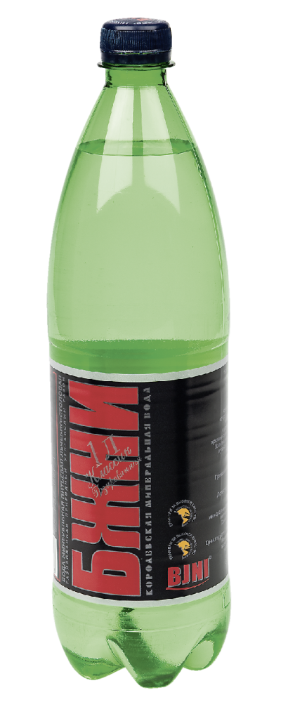 Вода БЖНИ минеральная лечебно-столовая газированная, 1л