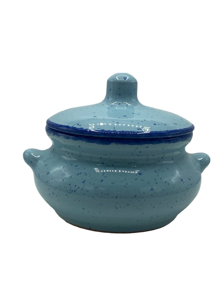 Горшок для запекания Борисовская керамика Лакомка микс цветов, 500мл