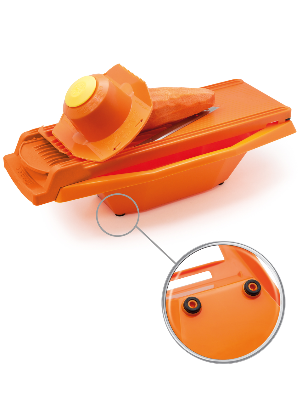 Судок Borner для овощерезок и терок оранжевый