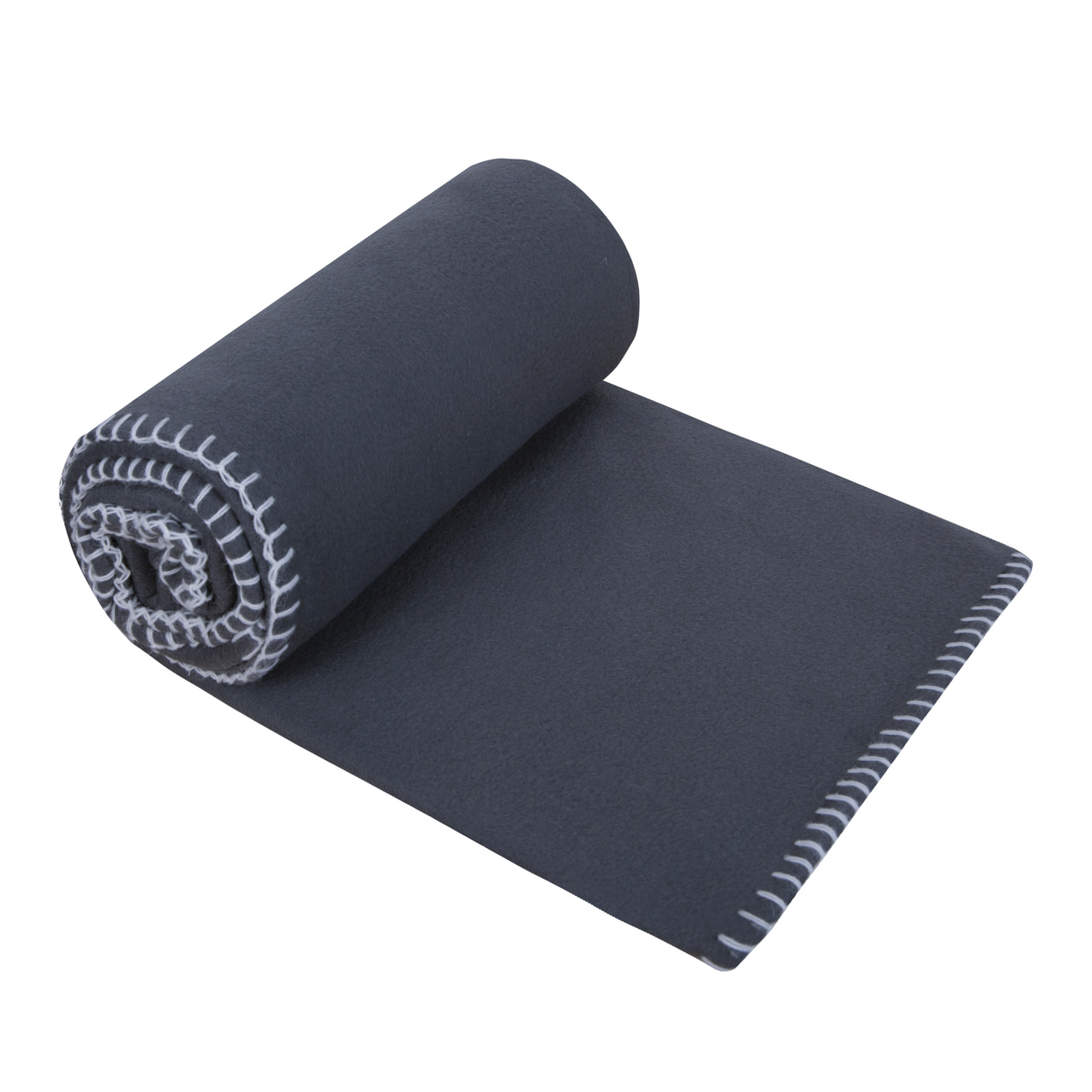 Tarrington House Плед флисовый темно-серый, 130 х 170см